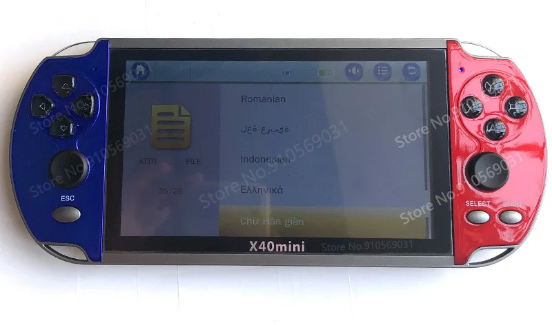 x40 mini video game 6.5inch 128 bits retro portable mini retro classic video game console handheld game player for Christmas gi