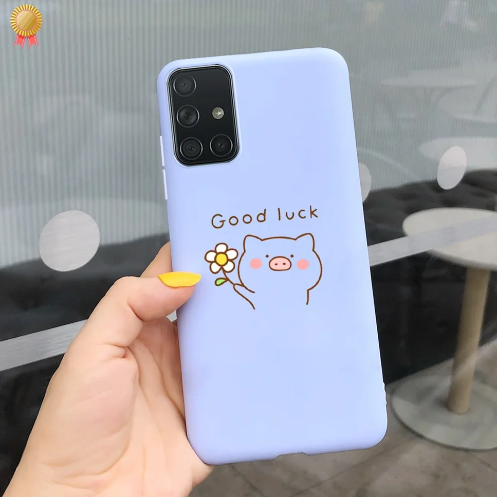 For Samsung M31 M31s M31Prime Case Cute Cartoon Cat Shockproof Silicone Cover For Samsung Galaxy M31 M31s Phone Case Back Cover