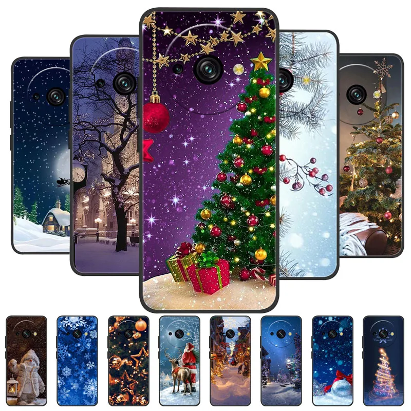 Luxury Christmas Painted Silicone Soft Phone Cover Case