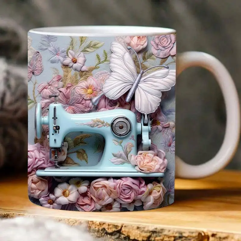 

Керамическая кофейная кружка с 3D рисунком, кружка с узором, многофункциональные чайные кружки для шитья, для любителей, подарок на день рождения и Рождество