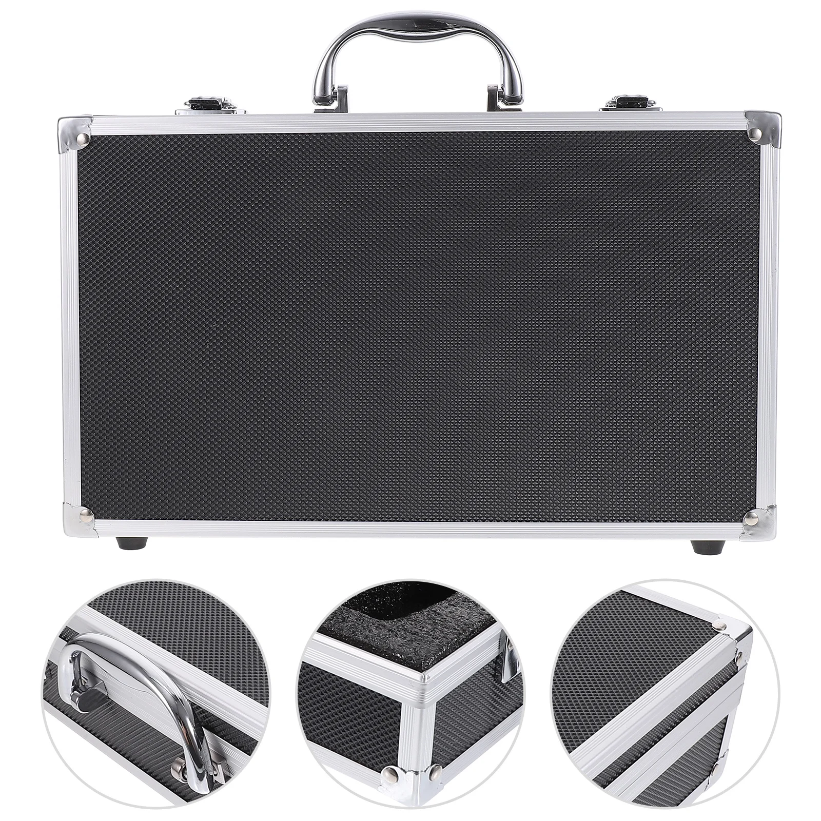Étui de transport rigide pour micro, boîte de microphone, valise en aluminium, conteneur de protection