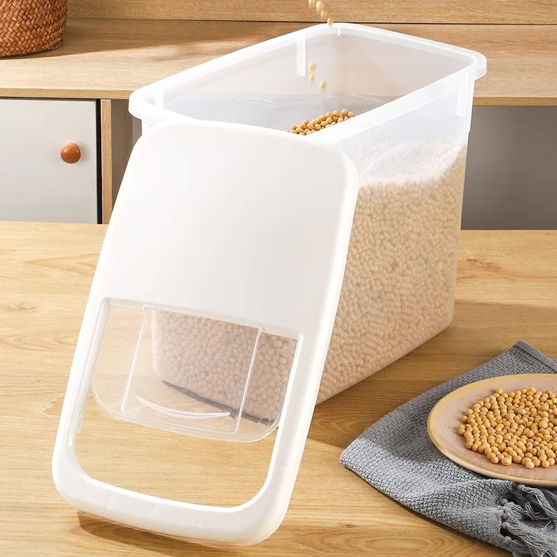 Rice Storage Box Insect Proof and Moisture Proof Sealed Food Grain Food Container Kitchen Rice Organizer Grain Rice Storage Box 4