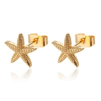 Vintage Summer Starfish Stainless Steel Stud Earrings For Women Simple Star Shell Earrings Stud Ocean Party Jewelry Gift 2025 - Image 6