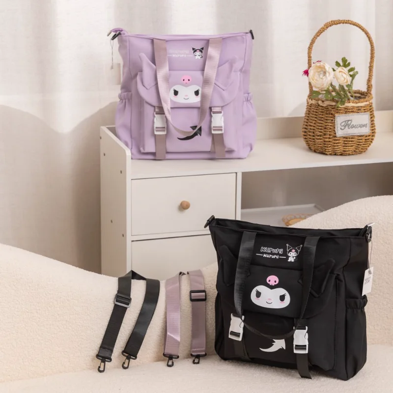 

Sanrio Kuromi Large Capacity Shoulder Bag Fashion Handbag New Crossbody Bag Minimalist Mommy Bag Versatile Commuter Tote Package