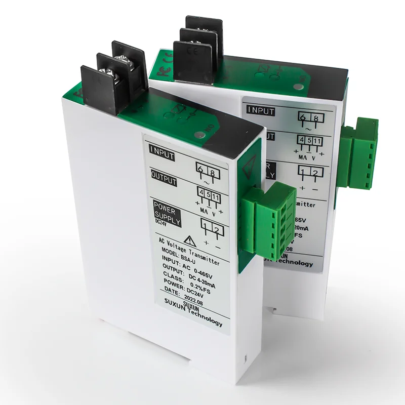 

4 20mA 0-10V Voltage Transmitter 1 In 1 Out 0-500V 0-5V 0-100V Voltage Converter DC24V Voltage Sensor Transducer
