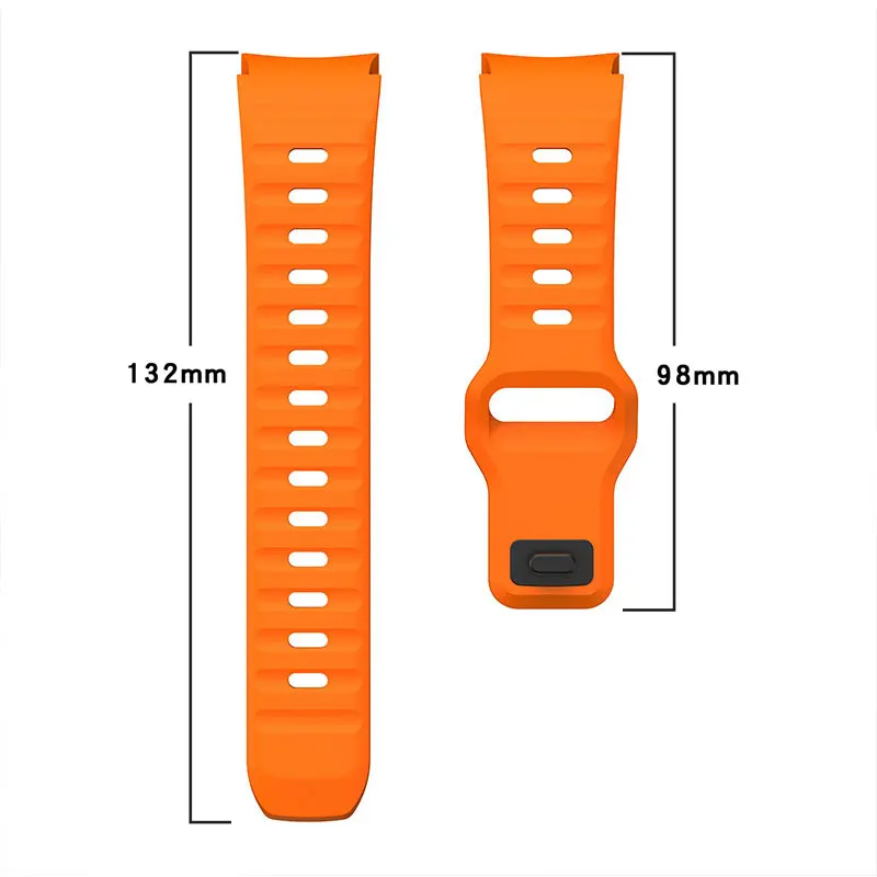 Wave Silicone Strap and Case for Smartwatch - No Gap Design
