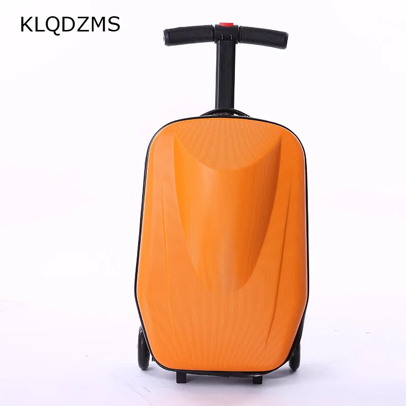 Klqdzms Students' 20inch Backpack Suitcase With Skateboard Children's