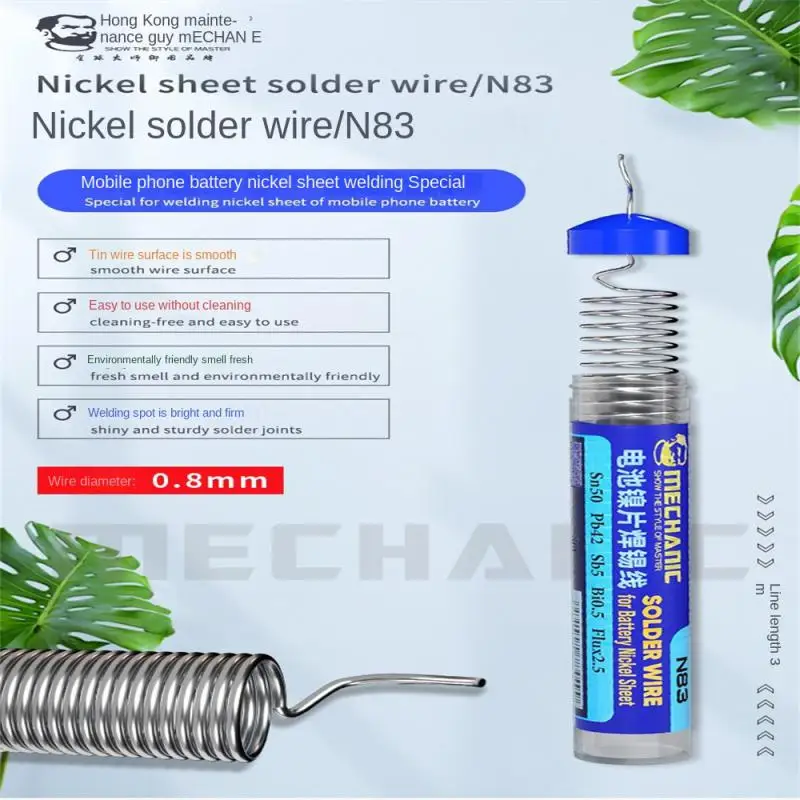 

Battery Nickel Sheet Tin Lead Oxidation Resistance Easy To Use With Solder Resist Formula Tool Solder Wire