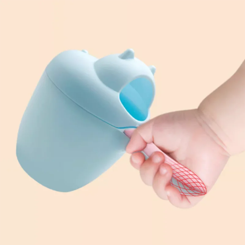 Description Picture 5 of itemThickened baby shower showerhead hair washing cup baby bath playing with water plastic spoon small toy
