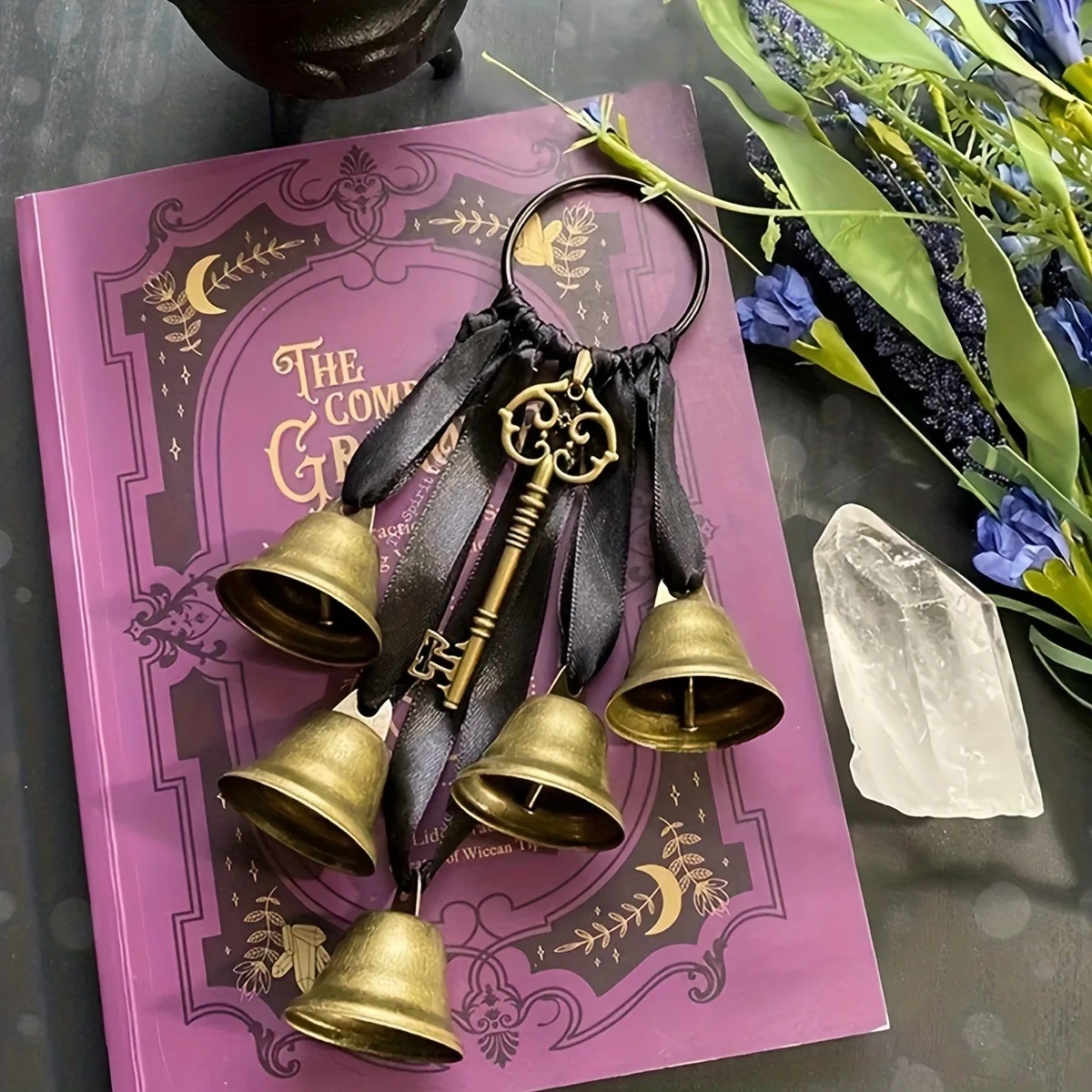 Campanas De Viento De Bruja - Colgador Decorativo Estético Con Sonido Relajante, 65 X 22 Cm, Para Colgar En Jardín, Porche, Sala O Dormitorio