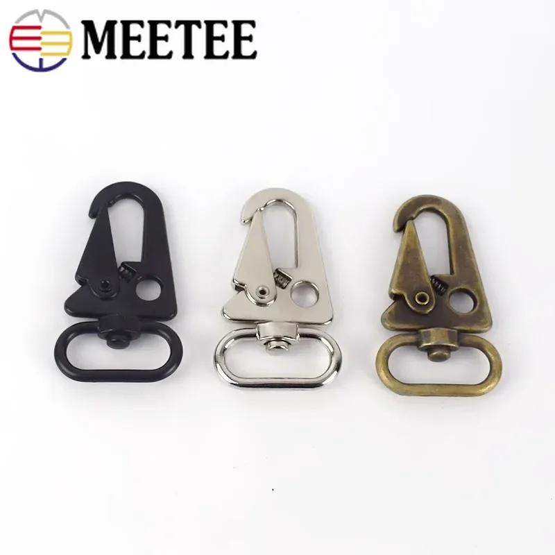 

Meetee 2/4/10Pcs 25mm Metal Buckle Bag Strap Webbing Hang Snap Hook DIY Keychain Luggage Clip Clasps Buckles Hardware Accessory