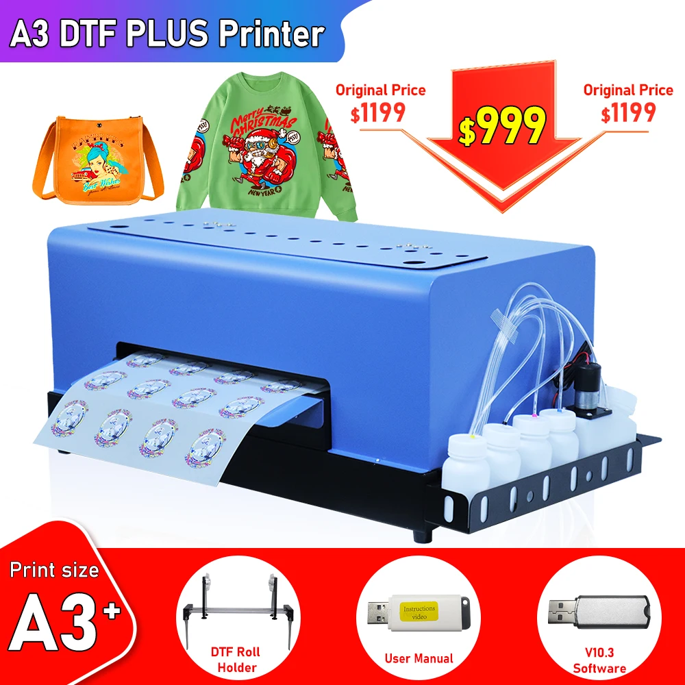 A3 Impressora Printer Dtf A3 Machine Direct Transfer Film Dtf Print Per Epson L805 Heat Press Dtf A3 T Shirt Printing Machine