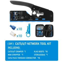 Multi-Function RJ45 Crimping and Stripping Tool (DIY)