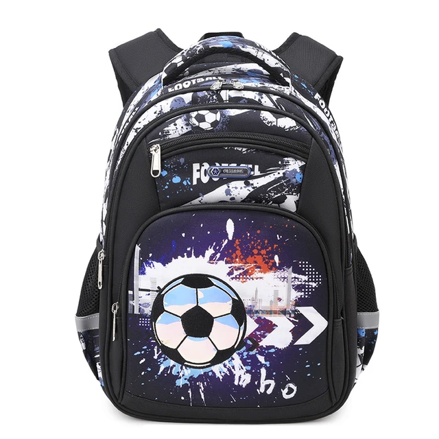 Mochila preescolar con diseño de fútbol, ​​12,5 pulgadas, mochilas