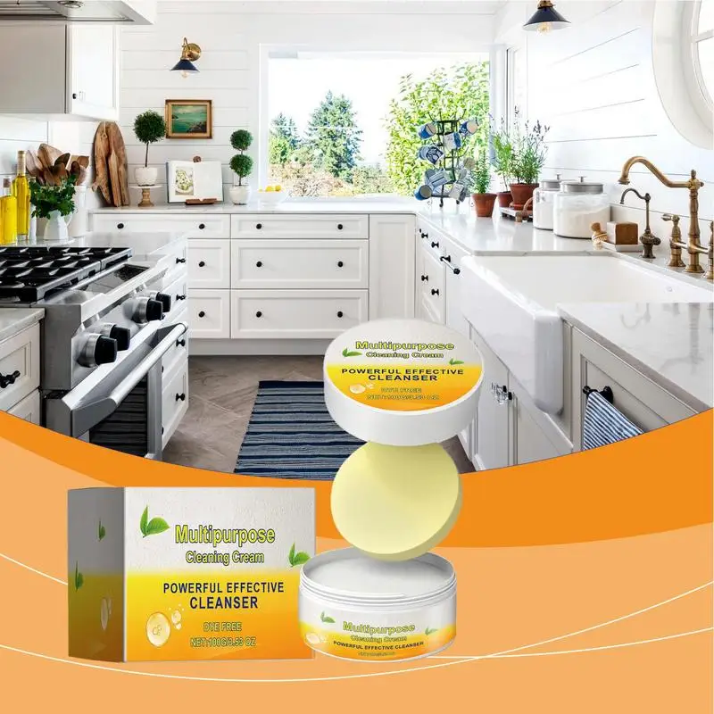 Multipurpose Cleaner Cream Powerful Decontamination Kitchen Paste Stain Remover Stain Polishing Cream For Kitchen Bathroom cleaning cream,bathroom cleaner,hard surface cleaner