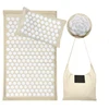 ​3pcs 1set Nature Linen Coconut palm Massage Yoga mat sport pillow mat with bag Lotus Spike Acupressure Mat Cushion