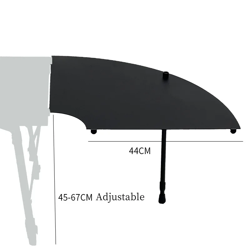 Fan-shaped plate