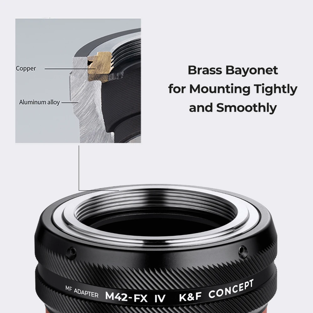 Adattatore per obiettivo K&F M42 - Fujifilm X
