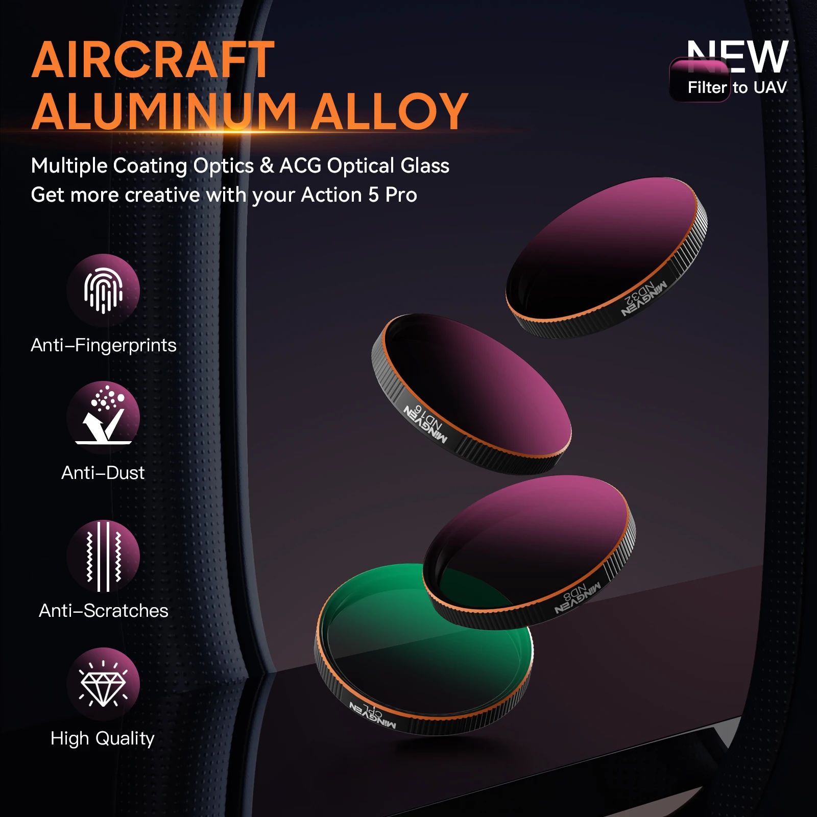 Dji Nd Filter Action DJI Osmo Action ND Filter Kit K&F