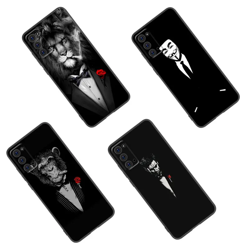 Man Suit Shirt Tie Phone Case For Samsung M30 M31 S Note 10 20 M04 M13 M32 M14 M23 M33 M34 M42 M52 M53 M54 M11 M12 M21 M22 M51
