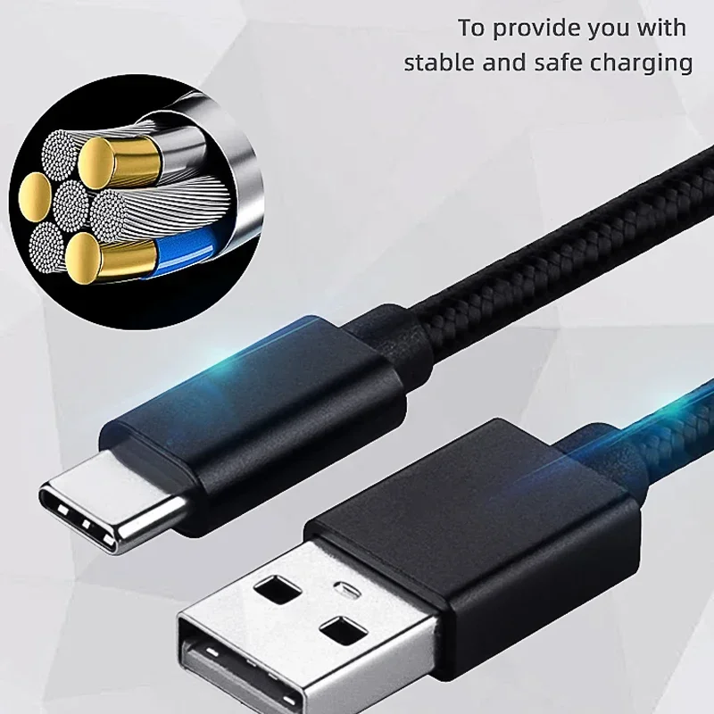 DATA FROG 1m/2m/3m USB Type-C 충전 케이블 - PS5/Xbox 시리즈 S/X 컨트롤러 액세서리용 전원 코드
