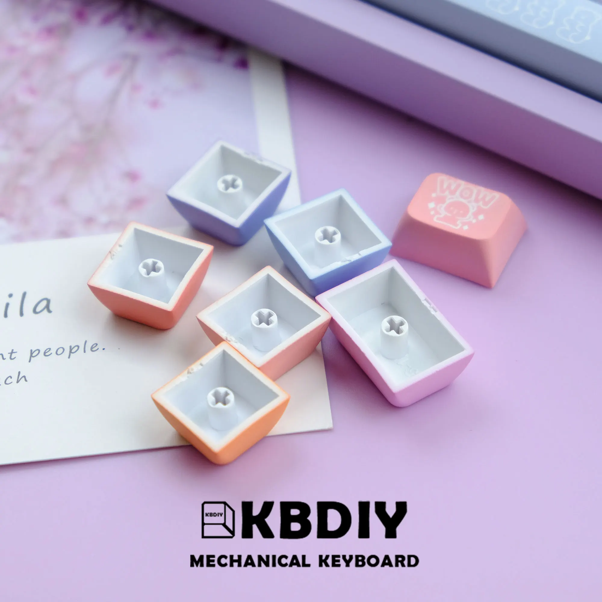 Kbdiy-gummy Bears Pbt Keycap Bonito Xda Profile Color Key Cap para mx Switch Custom Mechanical Gaming Keyboard Caps 133 Chaves - Imagem 2