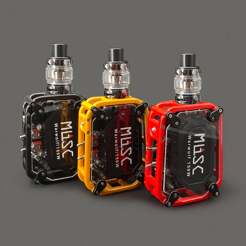 E Sigara Smoke Vaporiz Warwolf 150W Box Mod Vape Kit Built-in 3500mAh  Battery Large Output E-cigarette 510 thread battery Vapes