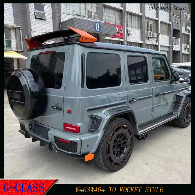 G Class W464 W463 Exhaust Tips Fit G63 G500 G550 Modified Rock Style Carbon fiber