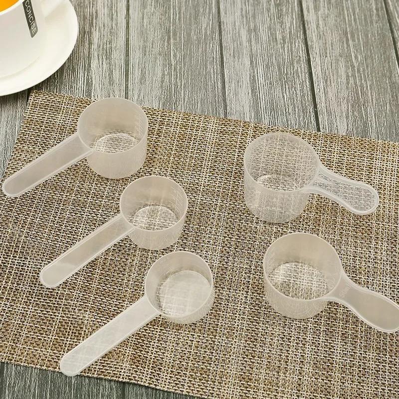 Plastic Metering Coffee Spoon with Scale Baking Utensils Milk Powder Laboratory Liquid Spoon Kitchen Accessories 50ml 60ml 1Pc kitchen measuring spoons,measuring spoon set