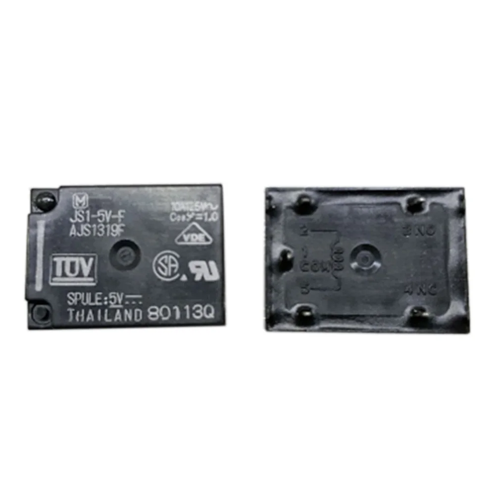 

10Pcs original power relay JS1-5V-F AJS1319F JS1-12V-F AJS1311F JS1-24V-F AJS1312F 5pin 10A125V can replace G5LA-14 DC5V 12V 24V