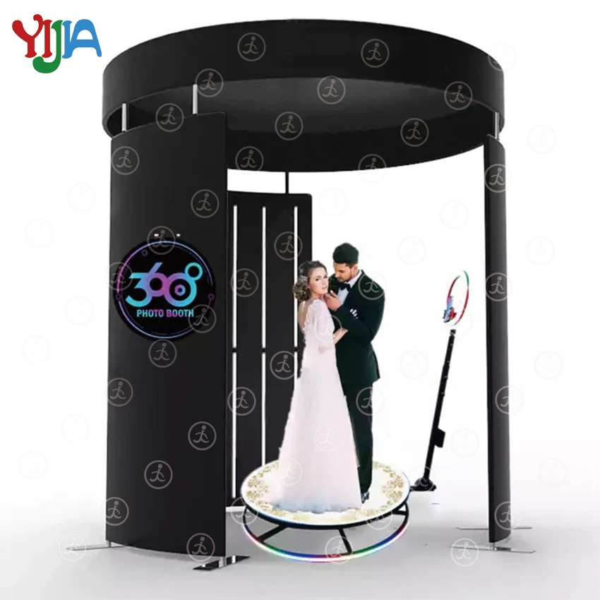 8Ft 10Ft 360 Photo Booth Led Light Background Fotografia Custodia Sfondo Stand Per 360 Photo Booth Machine Party Evento