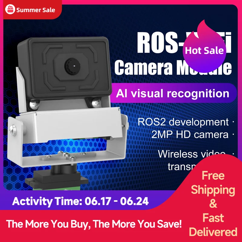 

Модуль камеры ROS WiFi, модуль передачи изображения с камерой ESP32 и 2 Мп, поддержка ROS2 Robot MicroROS AI, Визуальная идентификация