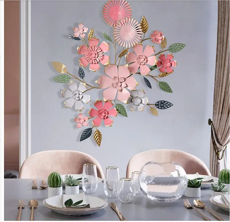 

Европейский искусственный цветок, настенные подвесные изделия, домашняя гостиная, Настенная Наклейка для отеля, офиса, подвеска