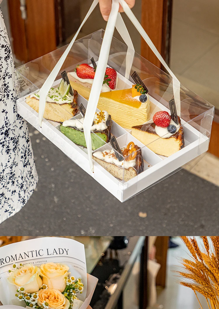 Premium Kraft Paper Dessert Gift Box with 4/6/9 Compartments – Sturdy Pastry Container ... - SKU PDGB0932 - UGI Packaging