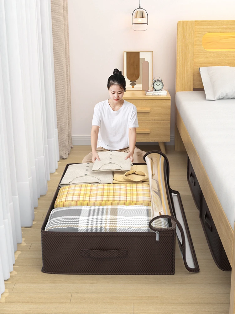 Large Bed Bottom Storage Box Foldable Clothing Quilt Storage Bag Household Dust and Moisture Bedroom Toy Sundries Organizing Bag 2