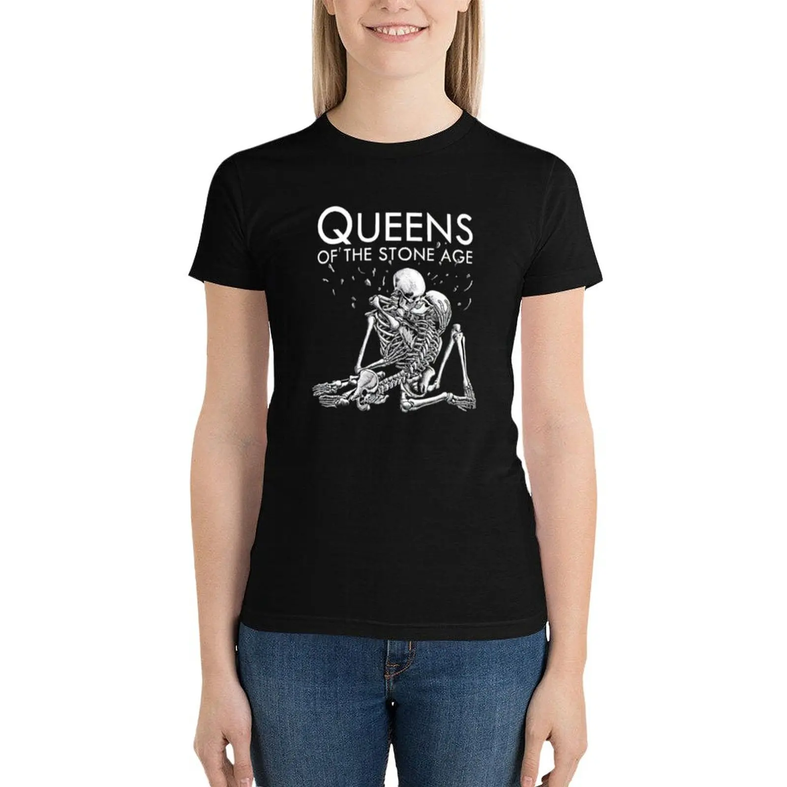 Queen Of The Stone Age T-Shirt female anime clothes korean fashion Blouse tops Women