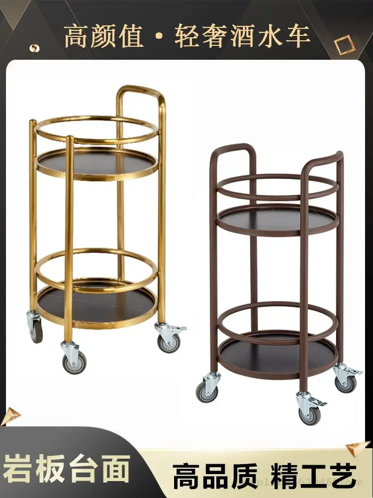 Hotel Restaurant Beverage Service Truck Mobile Restaurant Delivery Truck Commercial Trolley Stainless Steel Snack Tea