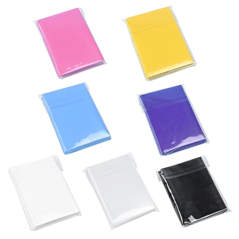 50Pcs/set Card Sleeves Transparent Top Loader Card Holder Protectors Card Holder 50pcs thickened silicone transparent card holders id holder employee s card set