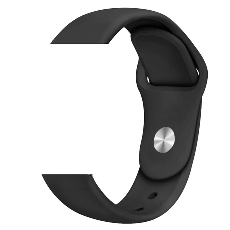 Breathable Silicone Sports Watch Band, 22mm