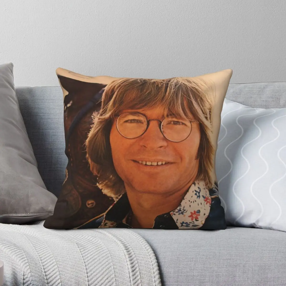 

John Denver Windsong Pillowcase Polyester Linen Velvet Pattern Zip Decorative Pillow Case Car Cushion Cover