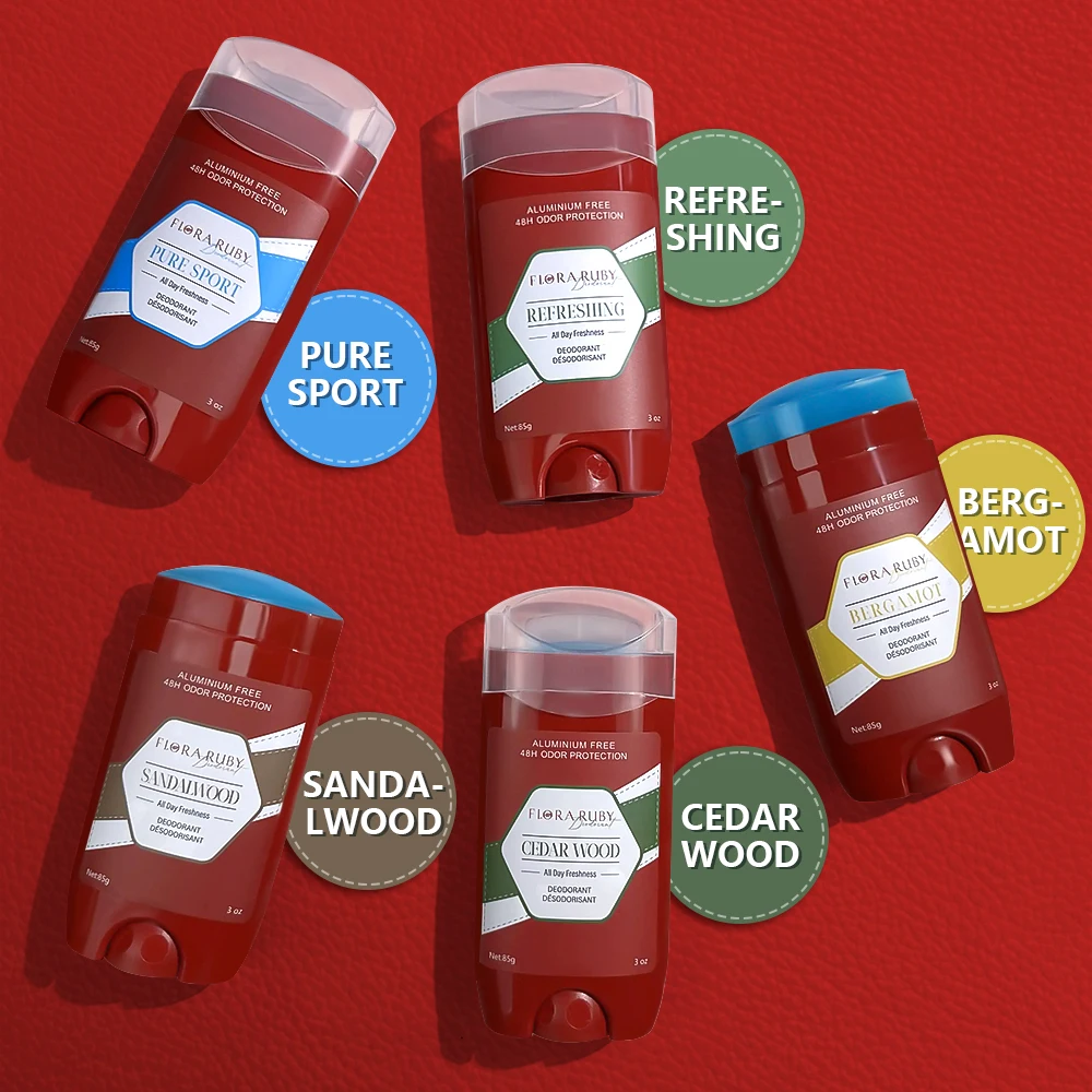 مزيل عرق خالي من الألومنيوم للرجال، حماية من الرائ...