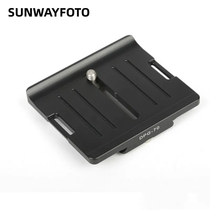 SUNWAYFOTO for DSLR Camera Tripod Head Professional Aluminum Monopod Quick Release Plate DPG-70 Tripod Head Quick Release Plate