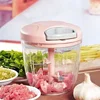 Kitchen Householde Manual Garlic Press Multi-function Grinding Chopper Food Vegetables Cutter Meat Kitchen Gadgets Masher Tool 3