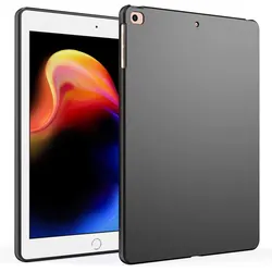 Black Soft TPU Shockproof Slim Tablet Case - Protective Anti - Drop Shell - iPad Air 1 9.7 (Soft Black Cover)
