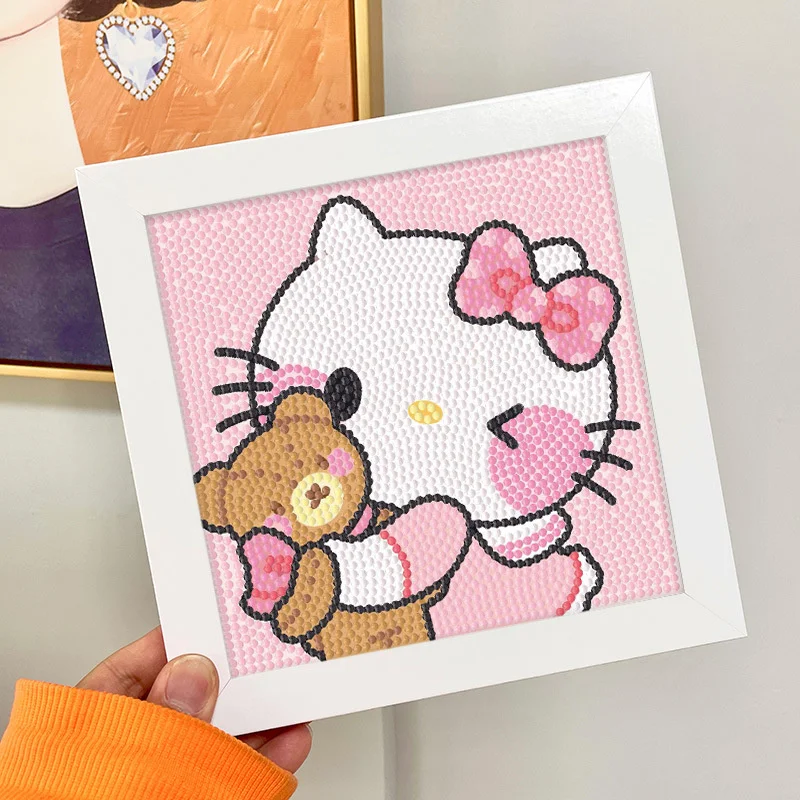 Vervaco Diamond Painting Kit: Hello Kitty in The Snow, Multi-Colour, 22 x  22cm