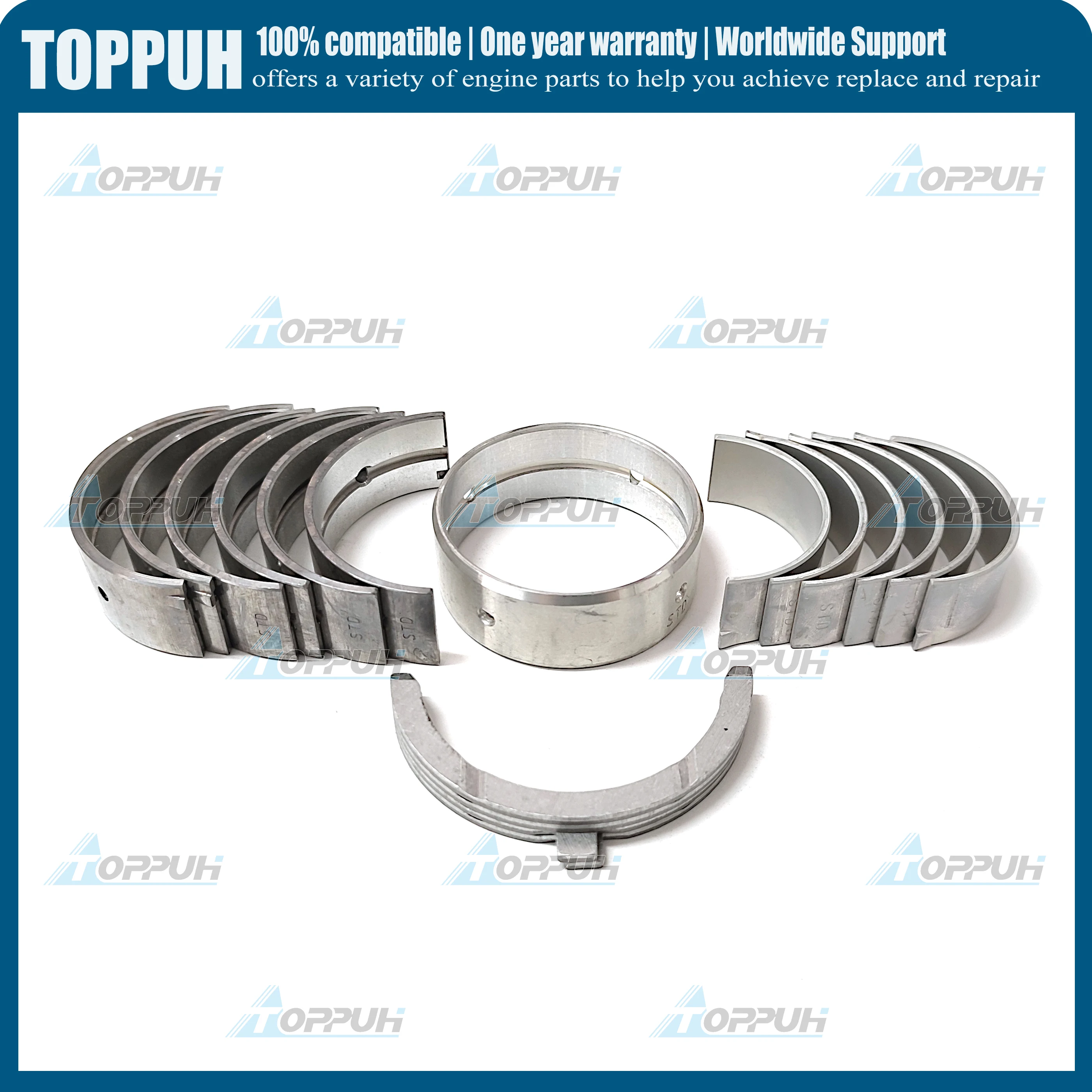 

For KUBOTA D750 STD Main Bearing+Con-Rod Bearing+Thrust Washer Metal Kit