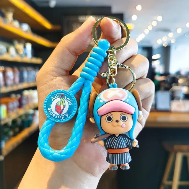 One Piece Keychains Anime Monkey D. Luffy Tony Chopper Roronoa Zoro Cartoon  Character Key Chains Bulk Keyring Doll Bag Pendent - Action Figures -  AliExpress