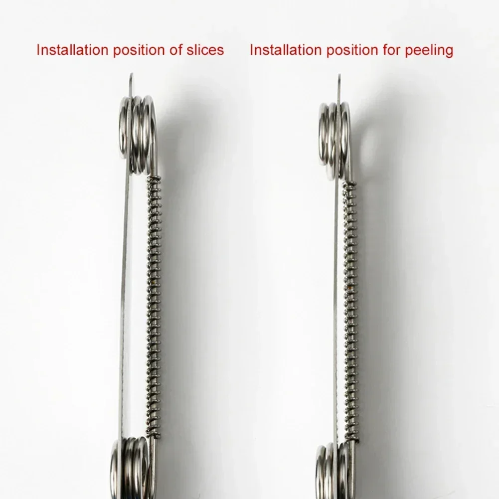 Stainless Steel Fruit Knife Peeler with Rustproof Handle