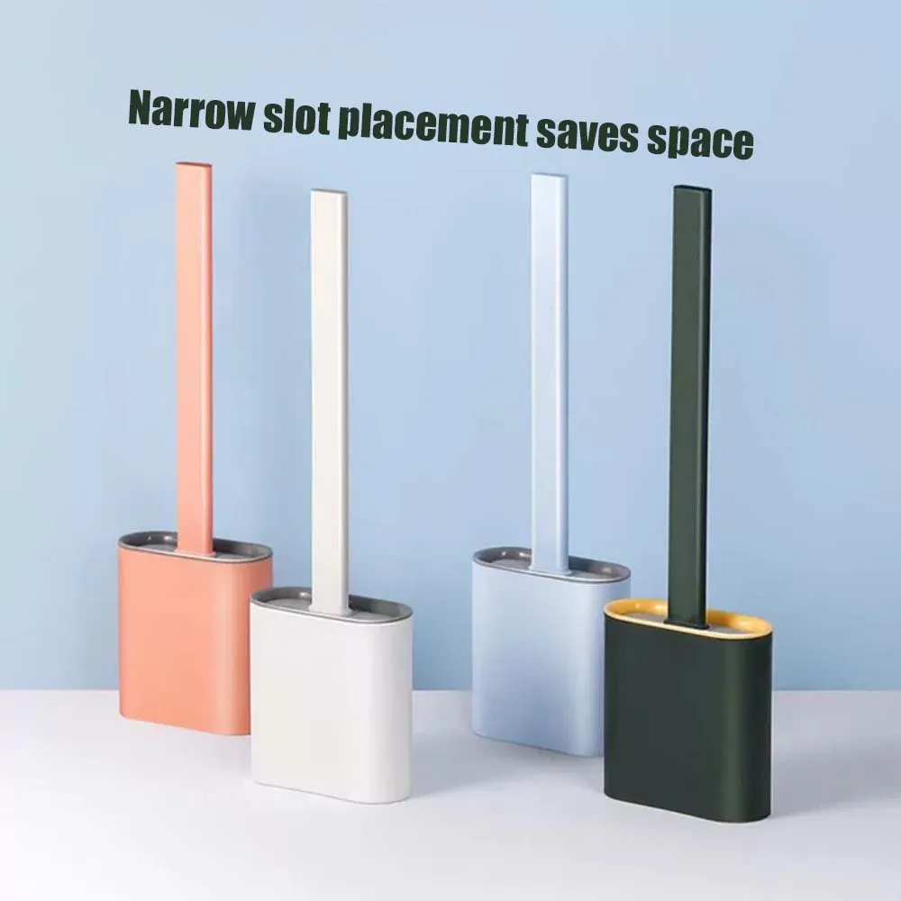 Non stick silicone bristles toilet brush