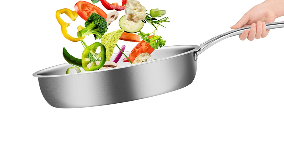 S025b9da5624743b4a2c4b4aee86f72fc5 Titanium Fry Pan Non-stick Pan 24/26cm Fried Steak Pot Chinese Wok Kitchen Cookware Gift Electromagnetic Furnace General Mallzona